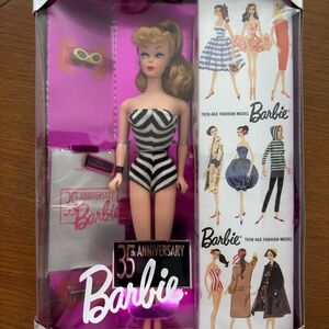 Barbie 35th Anniversary Doll in Black and White Stripes